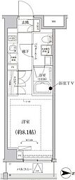 クレアルプレミア大島 1Kの間取図画像