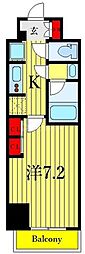 リビオメゾン南砂町 1Kの間取図画像