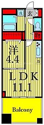 glycine 1LDKの間取図画像