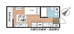 リゲーレ南行徳EAST ワンルームの間取図画像