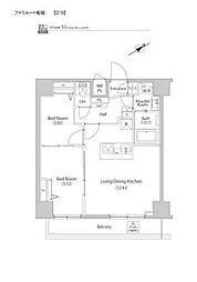 ファミルート船堀 2LDKの間取図画像