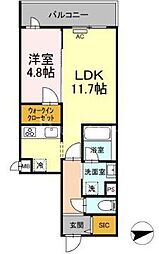 NobleMaison 1LDKの間取図画像