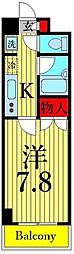 サンフラワー6 1Kの間取図画像
