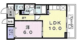 セジュール・モリ 1LDKの間取図画像