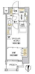 LIVIOMAISON木場 1DKの間取図画像