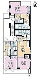 First Stage 1Kの間取図画像