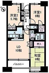 ヴェルポワール東葛西 3LDKの間取図画像