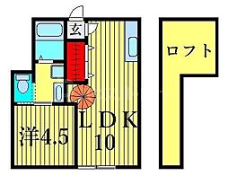 ティアラ浦安A 1LDKの間取図画像