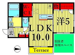ルミナス東葛西 1LDKの間取図画像