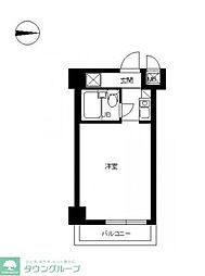 スカイコートエクセレント荻窪 6階ワンルームの間取り