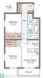 SYMPHONY PARK 2LDKの間取図画像