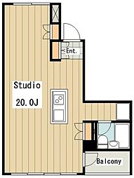 パークブリージェ井の頭 3階ワンルームの間取り