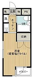 フェニックス西荻窪 4階ワンルームの間取り