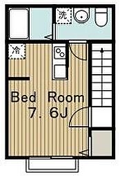 サウスウィンド西永福 2階1Kの間取り