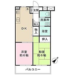 間取図画像 2LDK