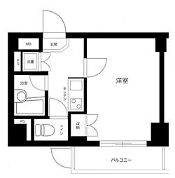 ルーブ野方伍番館 1Kの間取図画像
