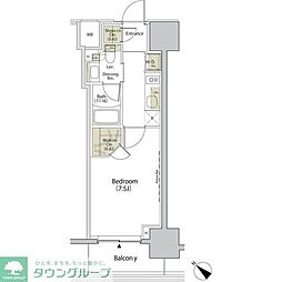 ザ・パークハビオ江古田 1Kの間取図画像