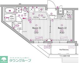 ガーラ・グランディ小竹向原 2Kの間取図画像