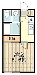 クリエイト上井草 1Kの間取図画像