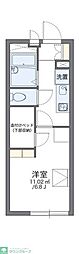 レオパレスβ 1Kの間取図画像