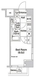 プラウドフラット富士見台 1Kの間取図画像
