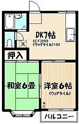 メゾンドノール 2DKの間取図画像