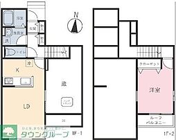 カーザフェリーチェ 1SLDKの間取図画像