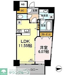 SORA 1LDKの間取図画像