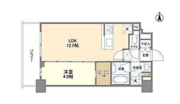 コンフォリア桜上水 1LDKの間取図画像