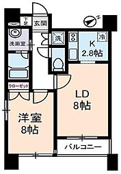 リリエンベルグ弐番館 1LDKの間取図画像