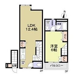 BHテラス西荻窪 1LDKの間取図画像
