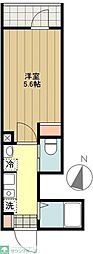 西東京市保谷町6丁目アパート 1Kの間取図画像