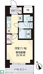 PORTO 1Kの間取図画像
