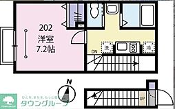 ピニエール石神井公園 1Kの間取図画像