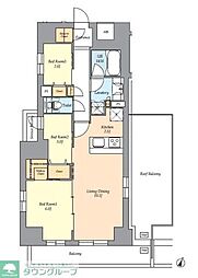 杉並区荻窪2丁目マンション 3LDKの間取図画像