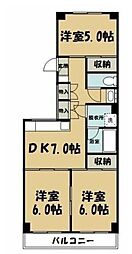 フォンテーヌ中野 3LDKの間取図画像