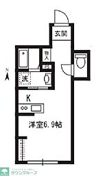 パークアレイ井荻 ワンルームの間取図画像