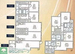 アーバングレイス東高円寺 1LDKの間取図画像