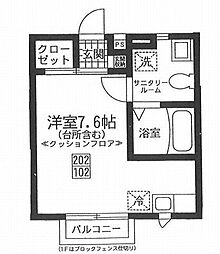 Wise荻窪 ワンルームの間取図画像