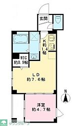 ミノリア阿佐ヶ谷 1LDKの間取図画像
