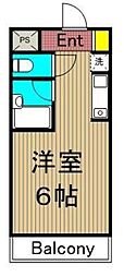 スカイコート荻窪5 ワンルームの間取図画像