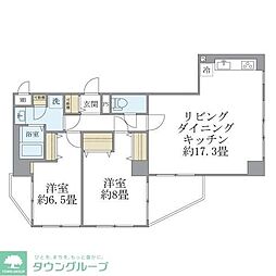 IZM石神井公園 2LDKの間取図画像