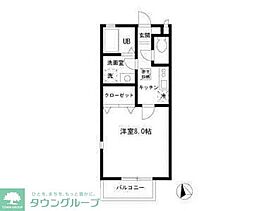 メゾンデルフィ 1Kの間取図画像