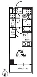 T'sgarden高円寺 ワンルームの間取図画像