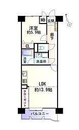 間取図画像 1LDK