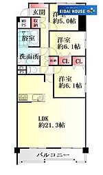 間取図画像 3LDK