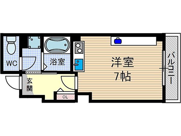 エスパシオ ｜大阪府摂津市千里丘東３丁目(賃貸マンション1R・3階・20.71㎡)の写真 その2