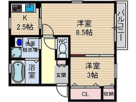 リンデンバウム D棟 201号室 ｜ 大阪府茨木市彩都あさぎ５丁目（賃貸アパート1LDK・2階・36.29㎡） その2