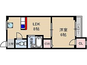 山崎第1マンション 403号室 ｜ 大阪府茨木市別院町（賃貸マンション1LDK・4階・30.70㎡） その2