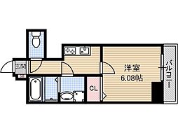 ARCA正雀 5階1Kの間取り